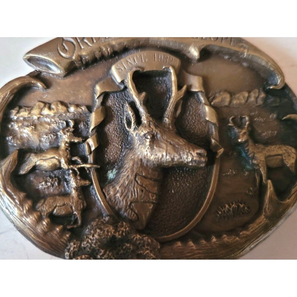 Belt bucket "Order the Antalope" 1981 Siskiyou and BuckelCo.